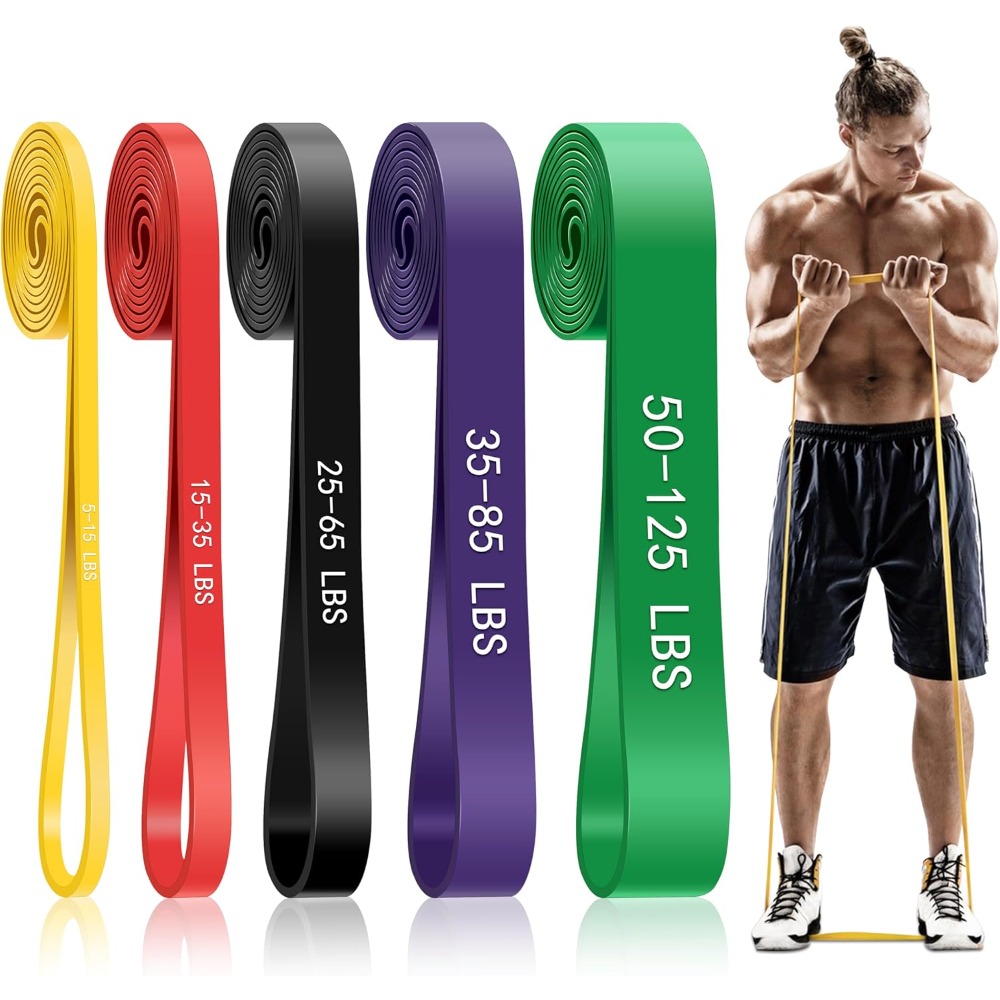 Pull Up Assist Band - 5-traps weerstandsbanden voor pull-ups voor mannen