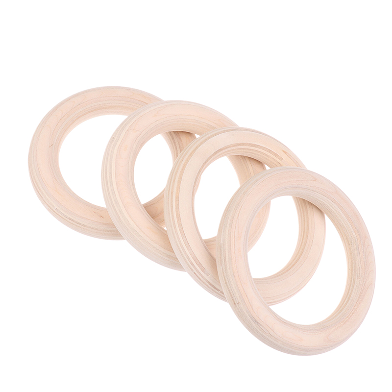 Gymnastic Ring Wood - ● 2 stuks/paren houten ringen draagbare
