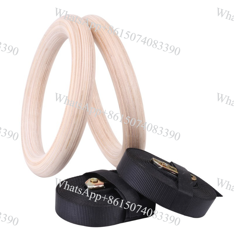 Gymnastic Ring Wood - Gymnastiekringen van berkenhout voor thuis training,