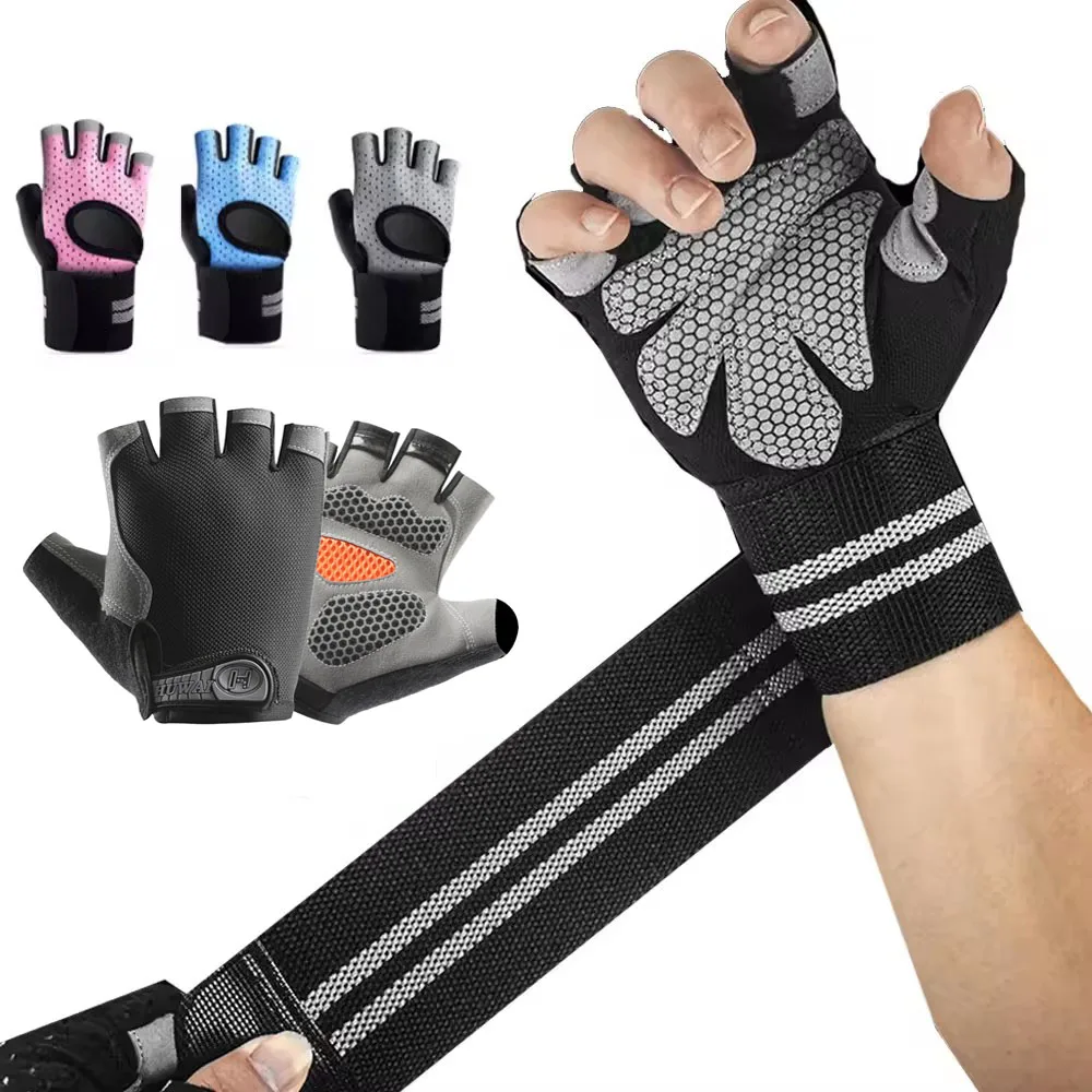 Crossfit Training Gear - 1 paar halve vinger gym fitnesshandschoenen