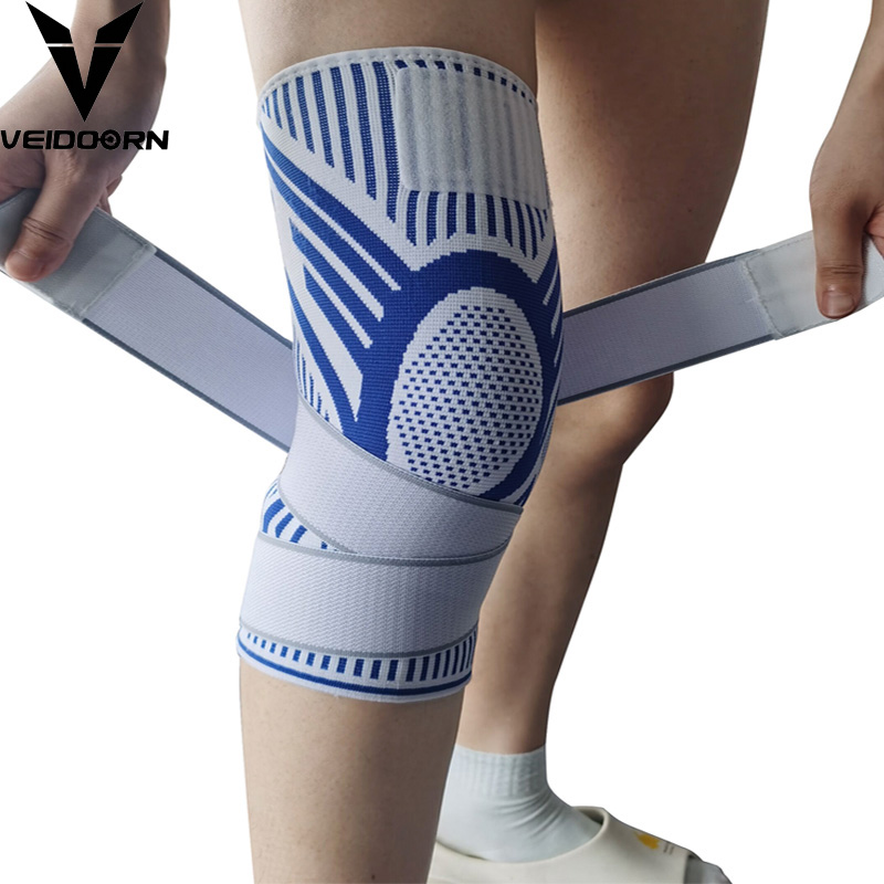 Crossfit Fitness Gear - 1PC Heren Compressie Sport Crossfit Kniebeschermers