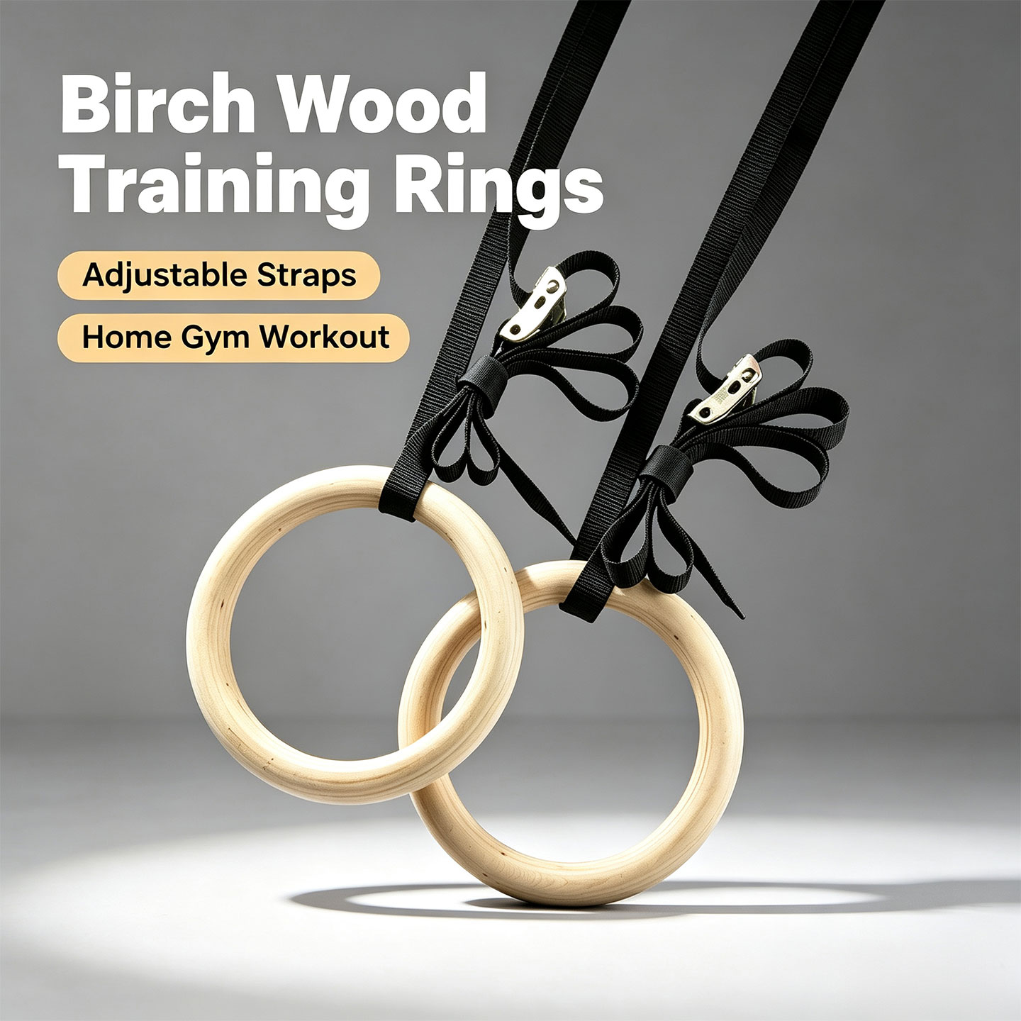 Gymnastiekringen van berkenhou - Gymnastic Ring Wood recensie en prijs