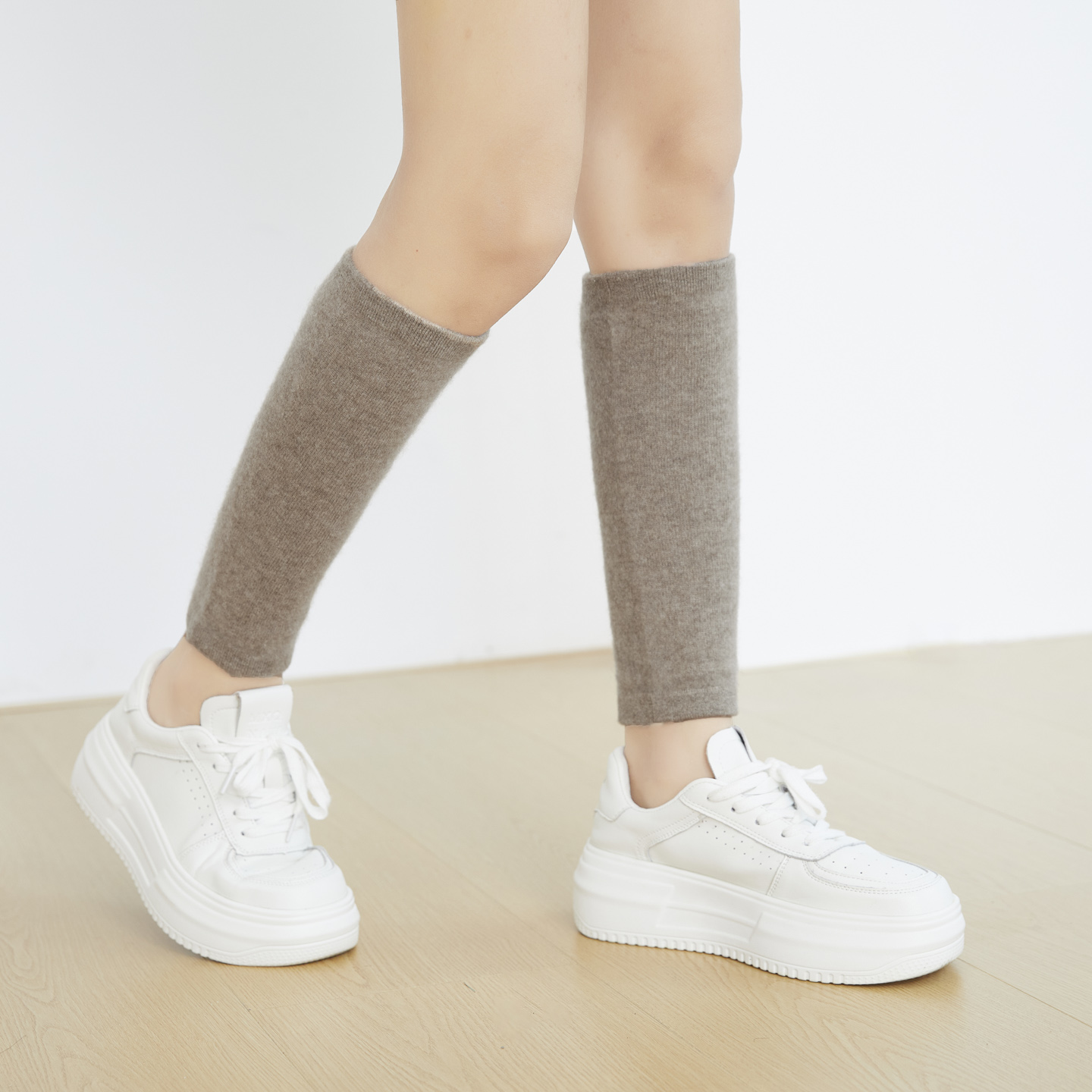 Puur kasjmier gebreide naadloz - Knee Sleeve Pair recensie en prijs