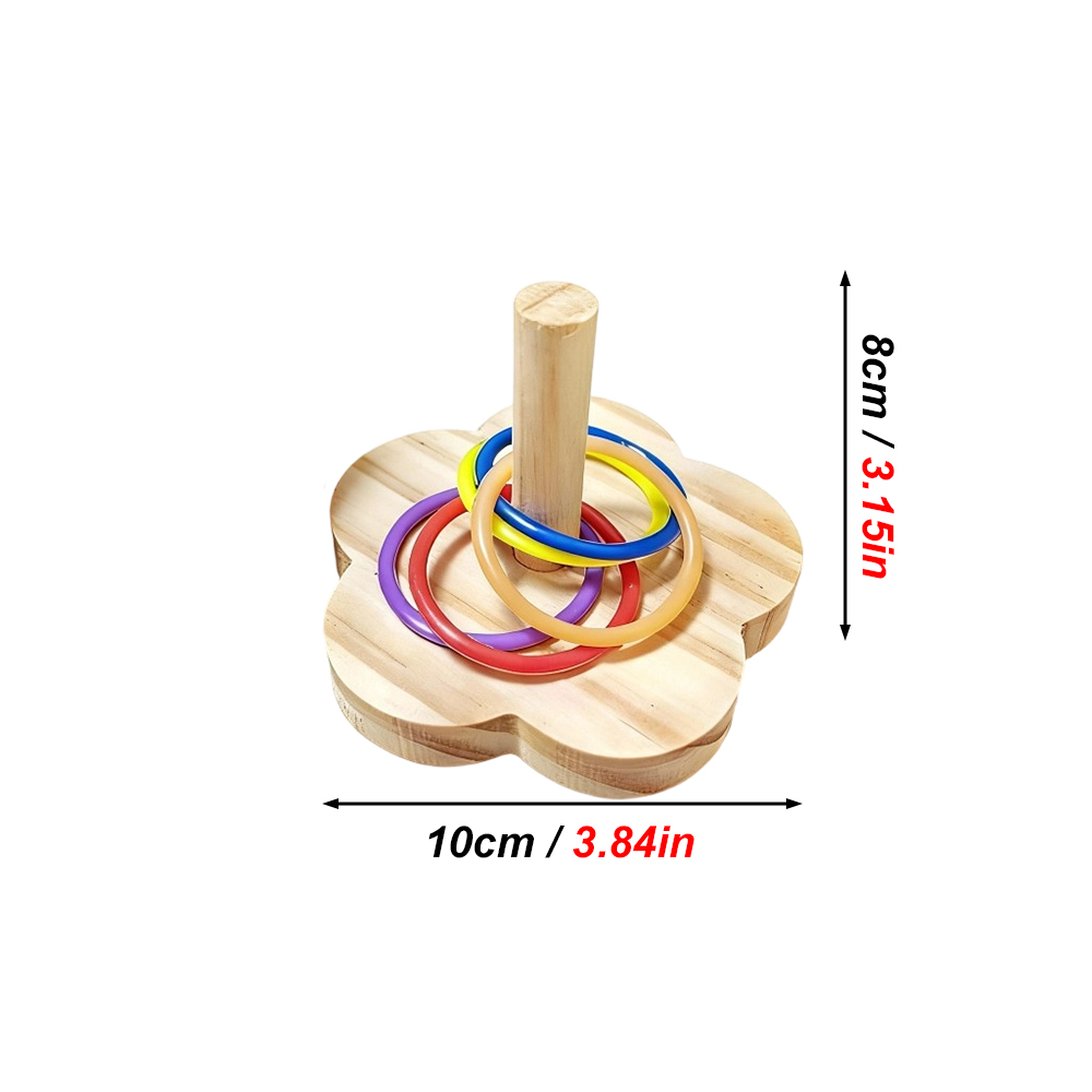 1PC Houten Papegaai Intelligen - Gymnastic Ring Wood recensie en prijs